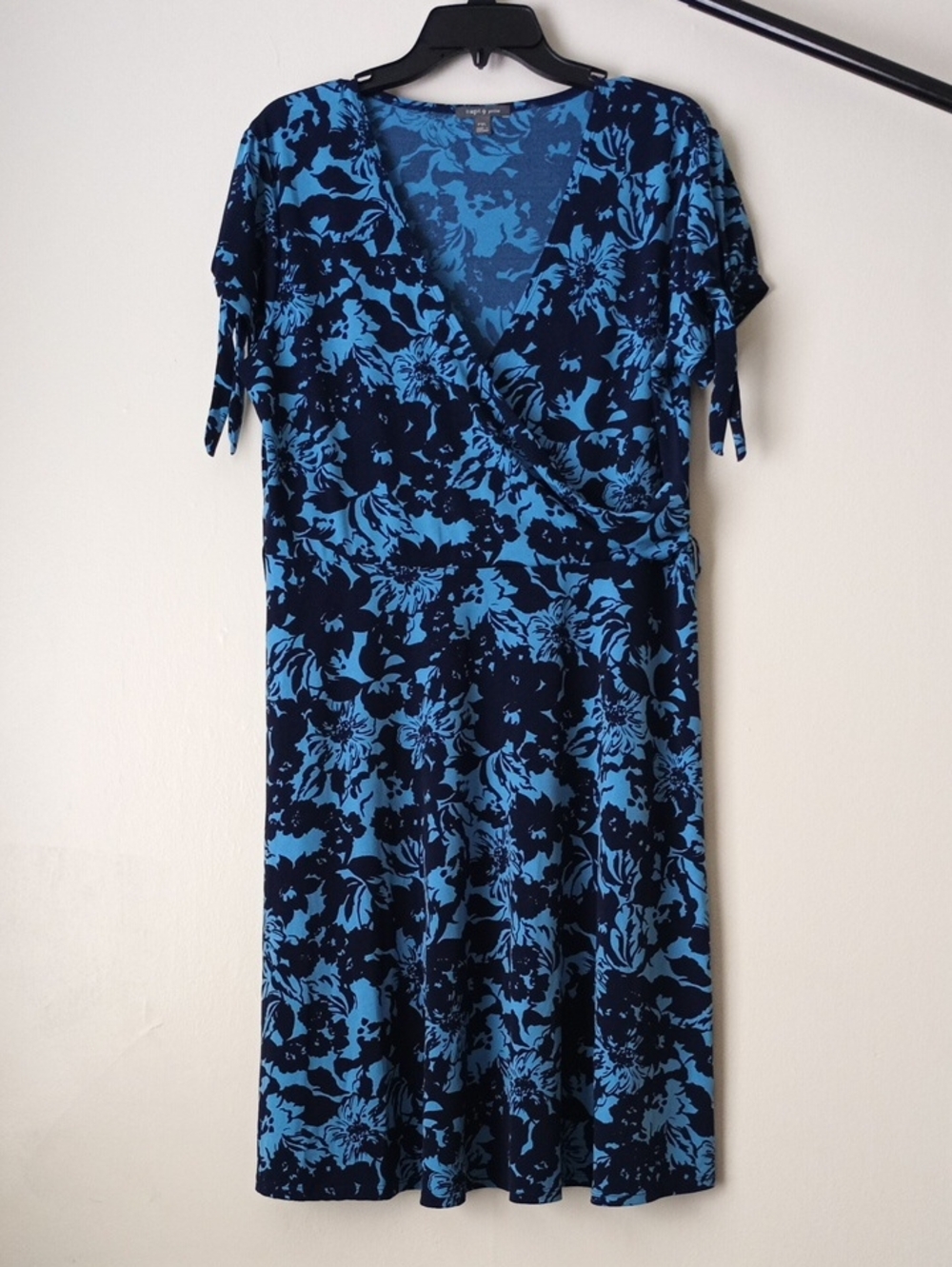 apt 9 Petite Blue V Neck Dress